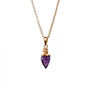 Faceted amethyst necklace by Mirabelle